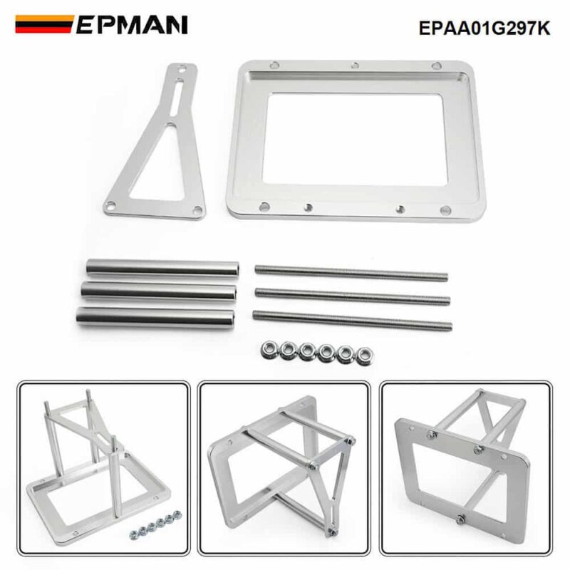 EPMAN Billet Battery Tray Hold Down Trunk Relocation Box Aluminum Racing Mount EPAA01G297K