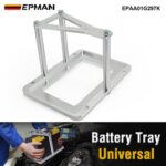 EPMAN Billet Battery Tray Hold Down Trunk Relocation Box Aluminum Racing Mount EPAA01G297K