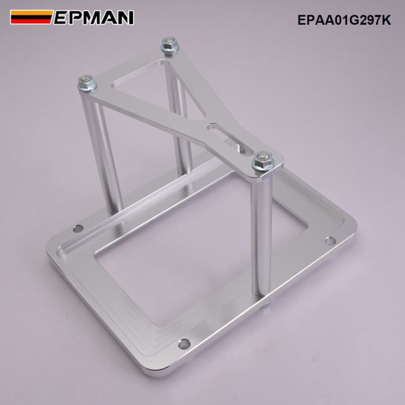 EPMAN Billet Battery Tray Hold Down Trunk Relocation Box Aluminum Racing Mount EPAA01G297K