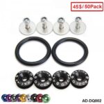 ADDCO 50PACKS/LOT JDM Aluminum Quick Release Fasteners Kit Fit FOR TRUNK/HATCH LIDS/BUMPER AD-DQ002