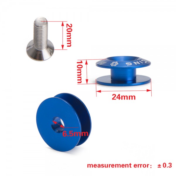 ad-dq002_3-1.jpg ADDCO 50PACKS/LOT JDM Aluminum Quick Release Fasteners Kit Fit FOR TRUNK/HATCH LIDS/BUMPER AD-DQ002