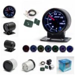Car Auto 12V 52mm/2" 7 Colors Universal Voltmeter Volt Gauge LED With Holder AD-GA52VOLT - Image 2