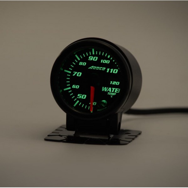 2" 52mm 7 Color LED Smoke Face Water Temp gauge Water Temperature Meter With Sensor for Car / Auto AD-GA52WAT