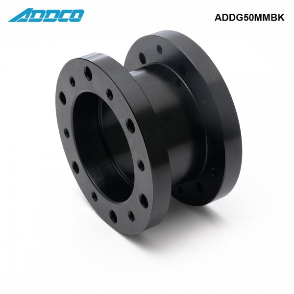 addg50mmbk_5-1.jpg ADDCO Aluminum Alloy 50mm Height Car Steering Wheel Hub Extension Adapter Spacer ADDG50MMBK