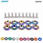ADDCO Racing 10PC M6 CNC Billet Aluminum Fender Bumper Washer Bolt Engine Bay Dress Up Kit ADDP007