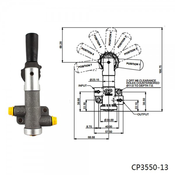 cp3550-13_2-1.jpg TANSKY Single Bore CP3550-13 Lever type brake proportioning valve with 7 settings CP3550-13