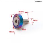 D1 Spec 8 Pcs M6 x 20 Engine Bumpers Fender Washers Kit Bolt Screw Blue Fit For Honda Civic EK EP AP DC2 DC5 D1-DP01S - Image 2