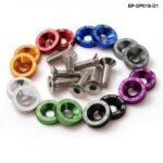 D1 Spec 8 Pcs M6 x 20 Engine Bumpers Fender Washers Kit Bolt Screw Blue Fit For Honda Civic EK EP AP DC2 DC5 D1-DP01S - Image 3