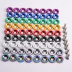 D1 Spec 8 Pcs M6 x 20 Engine Bumpers Fender Washers Kit Bolt Screw Blue Fit For Honda Civic EK EP AP DC2 DC5 D1-DP01S - Image 4