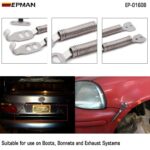 EPMAN Stainless Steel Car Racing Mount Bonnet Hook Pin Lock Kit Latch Spring Fastener EP-01608 - Image 2