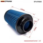 EPMAN Universal 76mm and 240mm height Cold Air Filter Work 76mm Air Intake EP-AF002G - Image 2
