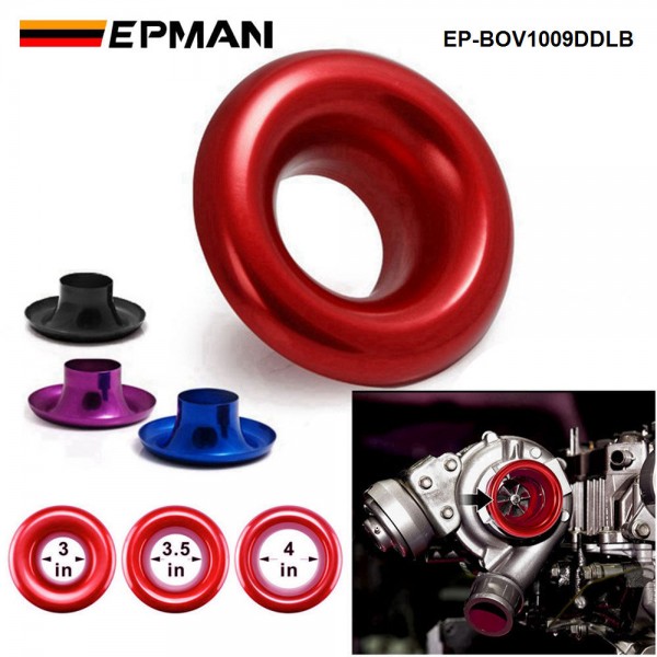 ep-bov1009ddlb_1-1.jpg EPMAN 3" 3.5" 4" Cold Air Compressor / Intake Inlet Velocity Stack / Turbo Horn Kit EP-BOV1009DDLB