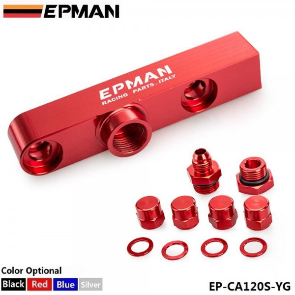 ep-ca120s-yg_1-1.jpg EPMAN Alloy Dual Fuel Pump Billet Assembly Outlet Manifold Suits 044 Fuel Pump EP-CA120S-YG - Image 1