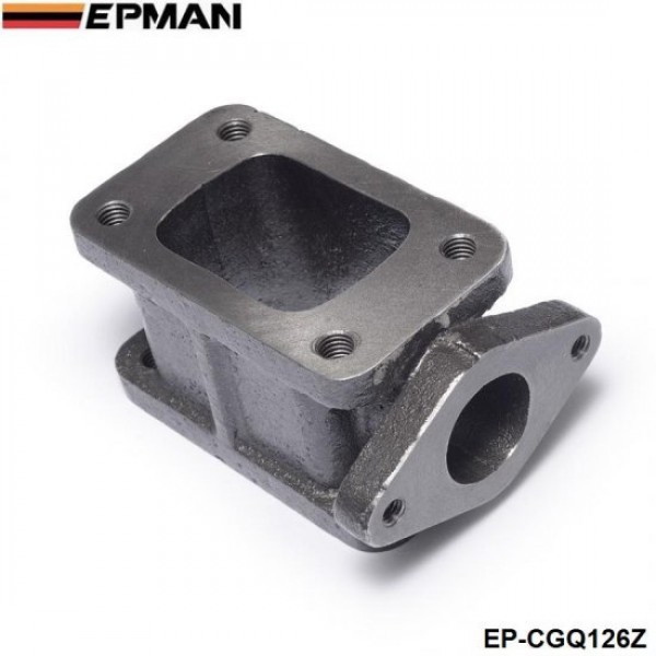 ep-cgq126z_1-1.jpg EPMAN - T3-T3 Cast Iron 304 Turbocharge Manifold Adaptor+38MM Wastegate Flange Outlet EP-CGQ126Z