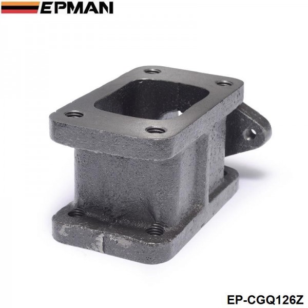 ep-cgq126z_5-1.jpg EPMAN - T3-T3 Cast Iron 304 Turbocharge Manifold Adaptor+38MM Wastegate Flange Outlet EP-CGQ126Z