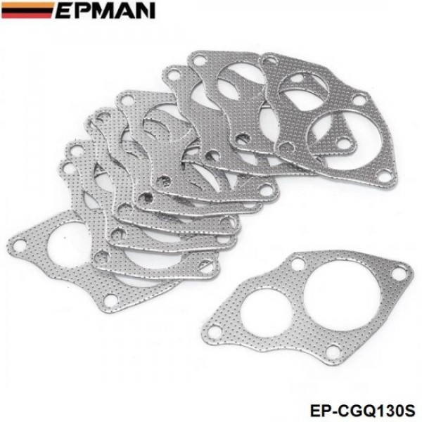 ep-cgq130s_1-1.jpg EPMAN 10PCS/PAK Aluminum Turbo to Downpipe Gasket For Mitsubishi EVO 1-3 4G63 EP-CGQ130S