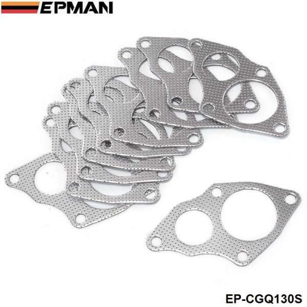 ep-cgq130s_2-1.jpg EPMAN 10PCS/PAK Aluminum Turbo to Downpipe Gasket For Mitsubishi EVO 1-3 4G63 EP-CGQ130S