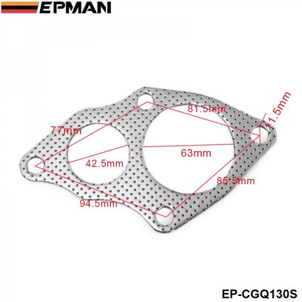 ep-cgq130s_4-1.jpg EPMAN 10PCS/PAK Aluminum Turbo to Downpipe Gasket For Mitsubishi EVO 1-3 4G63 EP-CGQ130S