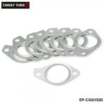 TANSKY 10PCS/Pack SS304 2 Bolt Turbo Compressor Outlet Gasket For Mitsubishi EVO 8 9 4G63 EP-CGQ152D