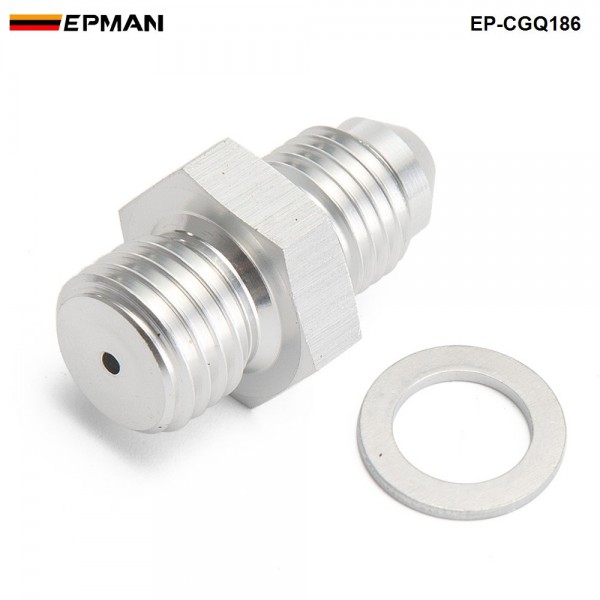 ep-cgq186_1-1.jpg EPMAN -Turbo Oil Feed Adapter kit M12x1.5mm / 1.5mm hole to -4AN For Volvo TD04H TD04HL EP-CGQ186