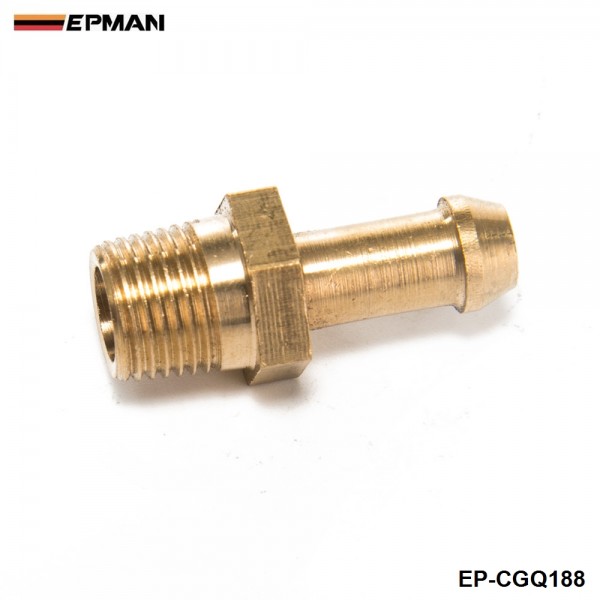 EPMAN -Turbocharger Compressor Brass Boost Nipple For T2 T25 T28 T3 T34 Turbo 1/8"Male NPT EP-CGQ188