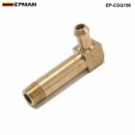 EPMAN -45mm Brass Boost Hose Barb to Male Thread Elbow Fitting For T2 T3 Turbo 1/8"Male NPT 90 Degree EP-CGQ196 - Image 4