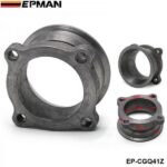 EPMAN 2.5" 4-Bolt To 3" V-Band Turbo Exhaust Downpipe Flange Adapter Cast Iron For T3 GT35 Turbocharger EP-CGQ41Z