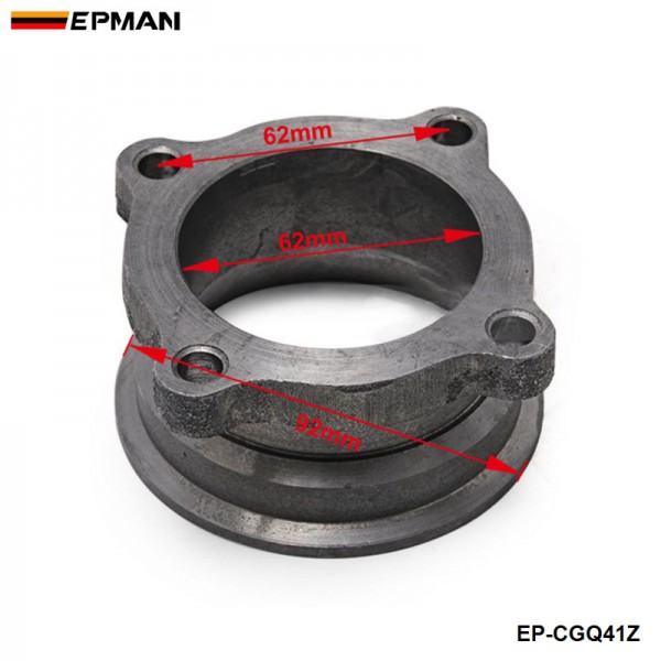ep-cgq41z_2-1.jpg EPMAN 2.5" 4-Bolt To 3" V-Band Turbo Exhaust Downpipe Flange Adapter Cast Iron For T3 GT35 Turbocharger EP-CGQ41Z