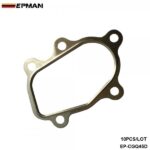 EPMAN 10PCS/PAK T25 T2 5-Bolt Turbocharger Gasket T304 Stainless Steel Exhaust Flange Gaskets for Nissan SR20DET CA18DET Engine EP-CGQ45D