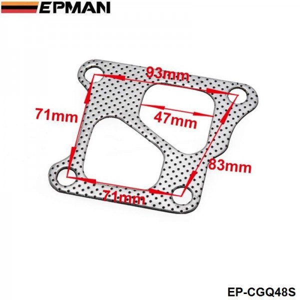 EPMAN High-Performance Turbo to Exhaust Manifold Gasket for Mitsubishi Lancer Evolution EVO 4-9 4G63 2.0L (96-07) EP-CGQ48S