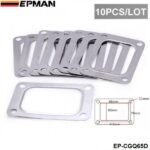 EPMAN 10PCS/PACK Proformance Turbo T6 4 Bolt Gaskets Stainless Steel 304 Turbocharger Inlet Flange Gasket EP-CGQ65D