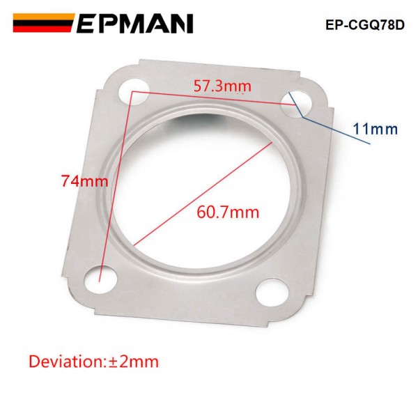 ep-cgq78d_2-1.jpg EPMAN For Mitsubishi GST GSX 4G63 METAL STAINLESS TURBO MANIFOLD EXHAUST INLET GASKET EP-CGQ78D