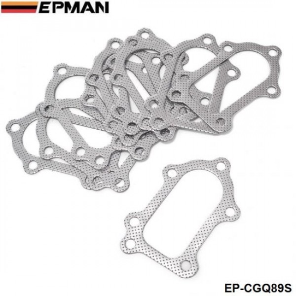 EPMAN 10PCS/PAK Aluminum Turbo to Downpipe Gasket For Toyota Celica GT4 MR2 CT26 3S-GTE EP-CGQ89S