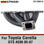 TANSKY Cast Exhaust Turbo Manifold T25 Turbo Flange For Toyota AE86 Corolla GTS 85-87 EP-EM018