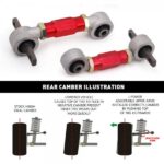 EPMAN Tuner Front & Rev Rear Camber Kit Combo Suspension Control Arm For Honda Civic 96-00 EK EP-FCACA-02EK - Image 2