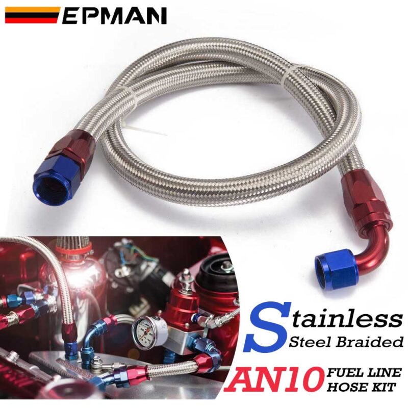 ep-hs02_ep-hs06_ep-hs07_ep-hs08_3597-1.jpg TANSKY AN10Stainless Steel Braided Line Fuel Hose Kit With Oil Hose Ending Fitting 10AN Straight & 90 degree