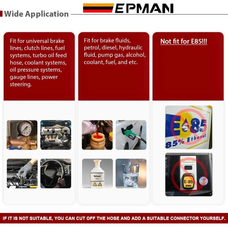 ep-hs02_ep-hs06_ep-hs07_ep-hs08_3601-1.jpg TANSKY AN10Stainless Steel Braided Line Fuel Hose Kit With Oil Hose Ending Fitting 10AN Straight & 90 degree