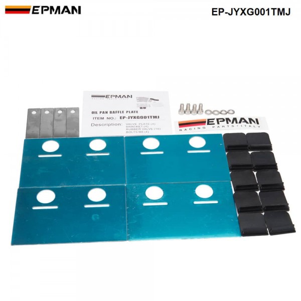 ep-jyxg001tmj_1-1.jpg TANSKY Universal Stainless Steel Car Oil Pan Baffle Plate Bracket Rubber Valve Bolt Kit EP-JYXG001TMJ - Image 1