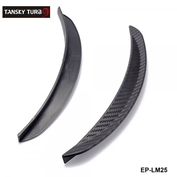 TANSKY -1 Pair 10" Carbon Texture Diffuser Fender Flares Lip fit on SUV, Truck, Car round Wheel fender wall EP-LM25