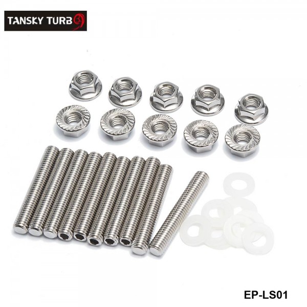 ep-ls01_1-1.jpg TANSKY Intake Manifold Extended Stud M8x1.25 Stainless Steel Bolt Kit with Thermal Gasket Washers for Honda Acura B D H F Series B18 GSR SI EP-LS01 - Image 1