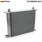 TANSKY Aluminium British Style Egine Transmission Oil Cooler AN8 / AN10 Fitting  7/9/10/13/16/19/25/28/30 Row - Image 3