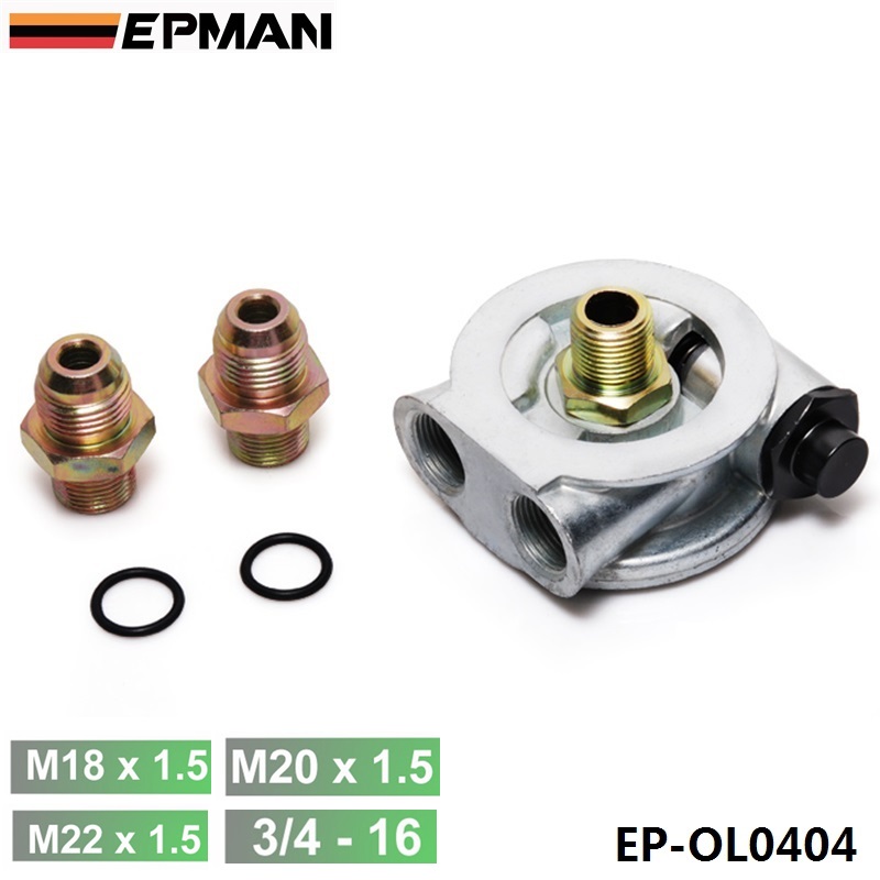 ep-ol0404_3606-1.jpg EPMAN Oil Cooler Filter Sandwich Plate + Thermostat Adaptor (AN10 or AN8) Fittings EP-OL0404