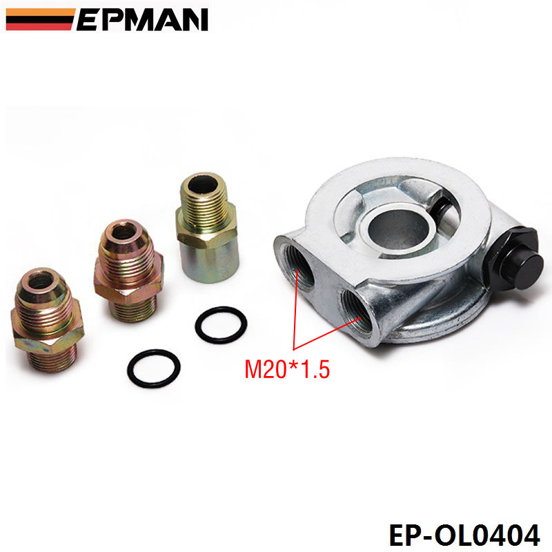 ep-ol0404_3608-1.jpg EPMAN Oil Cooler Filter Sandwich Plate + Thermostat Adaptor (AN10 or AN8) Fittings EP-OL0404