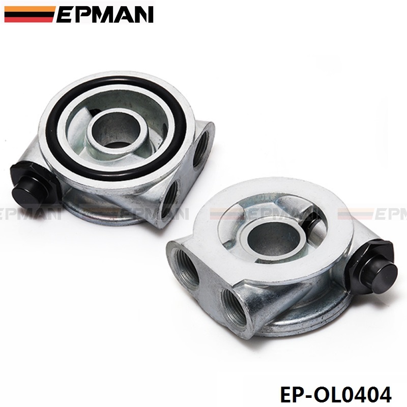 ep-ol0404_3609-1.jpg EPMAN Oil Cooler Filter Sandwich Plate + Thermostat Adaptor (AN10 or AN8) Fittings EP-OL0404