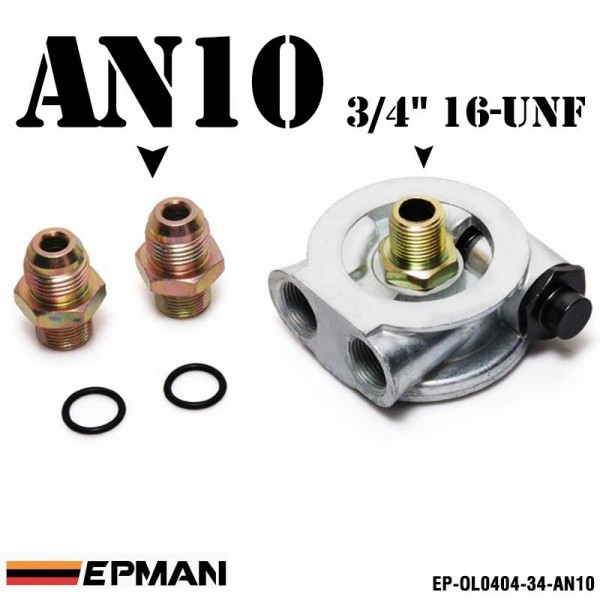 ep-ol0404_3617-1.jpg EPMAN Oil Cooler Filter Sandwich Plate + Thermostat Adaptor (AN10 or AN8) Fittings EP-OL0404