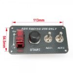 12V Ignition Switch Panel Engine Start Push Button LED Toggle  Switch for Racing Car EP-RSK3016 - Image 5