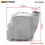 EPMAN - Universal Aluminum Bar & Plate Front Mount Water-To-Air Intercooler Inlet/Oulet 3" Core: 13.3" x12"X4.5" EP-SL5044B - Image 2