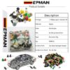 500PCS/Pack Car Door Trim Panel Clip Fasteners Auto Bumper Rivet Fastener Clip Assortments Kit Push EP-SLK500H
