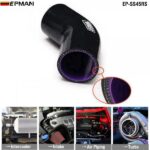 EPMAN 4-Ply Silicone Intercooler 45 Degree Elbow Coupler Hose BLACK ID 38mm 41mm 45mm 48mm 51mm 54mm 57mm 60mm 63mm 70mm 76mm 80mm 83mm 89mm 102mm EP-SS45RS - Image 2