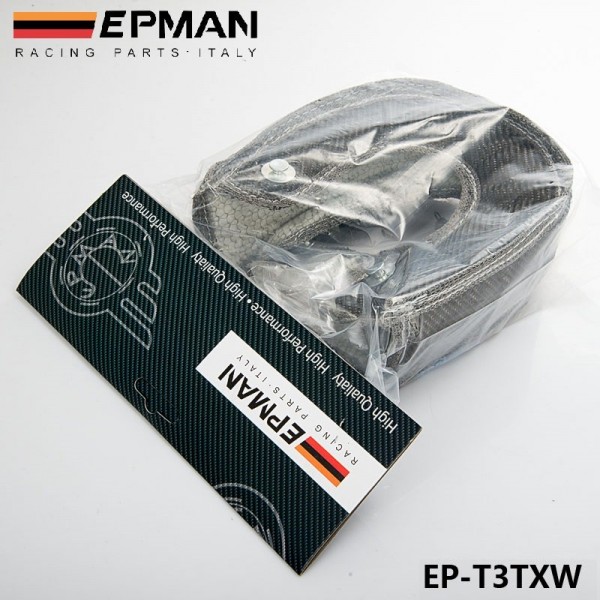 EPMAN T3 Carbon Fiber Turbo Blanket Heat Shield Cover High Performance For GT37 GT30 EP-T3TXW